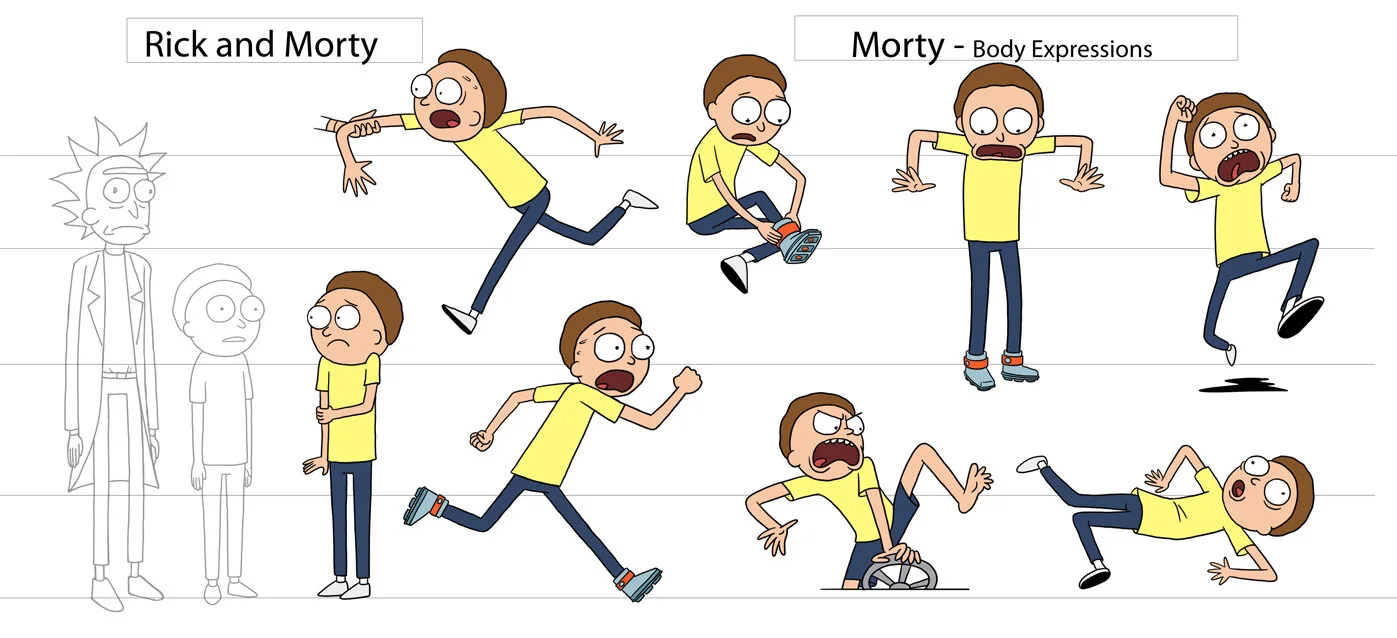 Рик и Морти character Design